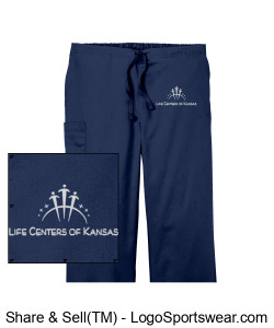 Staff Unisex Scrub Pants Design Zoom